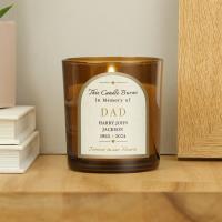 Personalised In Loving Memory Amber Glass Scented Jar Candle Extra Image 2 Preview